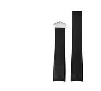 FLAGPVPAGT Correa De Silicona Compatible Con Correas De Reloj WAY201A, WAY211C Y WAY111A, Accesorios De Reloj Fit For Hombre, Pulsera De 22 Mm.(Black-silver)