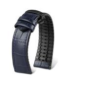 FLAGPVPAGT Correa De Silicona Fit For Reloj Compatible Con Pulseras Impermeables Base Goma 18 Mm, 20 Y 22(Blue black A,22mm)