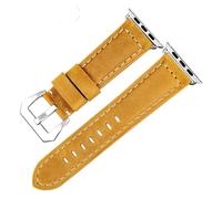 FLAGPVPAGT Correa Vintage apta for correa de reloj 45mm 41mm 44mm 40mm 42mm 38mm Serie 7 6 SE 5 4 3(Wheat S,For 45mm 44mm)