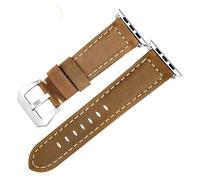 FLAGPVPAGT Correa Vintage apta for correa de reloj 45mm 41mm 44mm 40mm 42mm 38mm Serie 7 6 SE 5 4 3(Brown S,For Apple Watch 42mm)