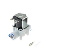 FLAGPVPAGT Electroválvula eléctrica de plástico 12 V, 24 y 220, normalmente cerrada, manguera 1/4" 3/8"(1PC For 1I4 OD Hose,DC 24V,Closed)