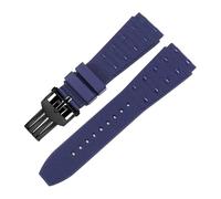 FLAGPVPAGT Reloj De Caucho Fluorado Con Ajuste De Repuesto Fit For Cronógrafo Mecánico Super B01/Super Ocean Series, Interfaz Convexa De 22/24 Mm(Blue black Z,22mm)