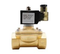 FLAGPVPAGT Válvula Solenoide De Aire Eléctrica Latón G3/8 "toG2", Normalmente Cerrada Fit For Aceite Agua Caliente, AC220V DC12V 24V,0~1.0Mpa,IP65(3/4",AC 380V)