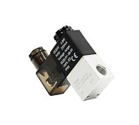FLAGPVPAGT Válvulas solenoides de aire 2V025-08 Válvula solenoide neumática 2 posiciones y puertos 1/4" normalmente cerrada 12 V, 24, 110 220(2v025-08 w BTPC602,AC110V)