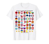 Flags of Europe 45 Countries Flags of European Geography Camiseta