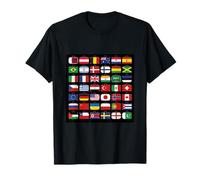 Flags of The Countries of The World Graphic Cool Designs Camiseta