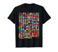 Flags of The Countries of The World Graphic Cool Designs Camiseta gráfica económica