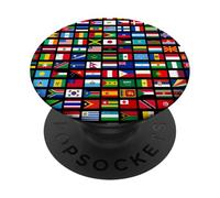 Flags of The Countries of The World Graphic Cool Designs PopSockets PopGrip Adhesivo
