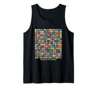 Flags of The Countries of The World Outfit Graphic Designs Camiseta sin Mangas