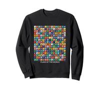 Flags of The Countries of The World Outfit Graphic Designs Sudadera
