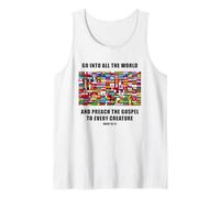 Flags of The World - Christian Faith Gospel Mark 16:15 Camiseta sin Mangas