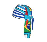 Flags of Various Countries - Gorras de calavera con estampado de calaveras para hombres y mujeres, polainas transpirables que absorben el sudor, trapos para la cabeza, forro para casco, color negro