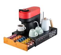 FlagShip Organizador de cápsulas de café Nespresso para almacenamiento de cápsulas Vertuo, diseño moderno, gran capacidad, se adapta a todos los tamaños de cápsulas Vertuo