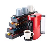 FlagShip Soporte para cápsulas Nespresso Vertuo (4 niveles (capacidad de 80 cápsulas)