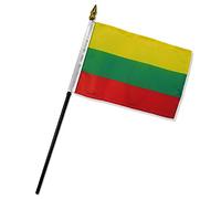 FlagsImp Banderas estándar de Calidad, una docena de Banderas de Lituania, 4 x 6 Pulgadas