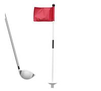 Flagstick de Golf - Portátil Putable Green Flagpole con Taza | de Golf de Fibra de Vidrio Durable para el Césped, Jardín, Patio | Accesorios Desmontables para la Práctica y el co