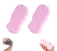 Flair Aura Magic Exfoliating Sponge, Flairaura Exfoliating Sponge, Magic Exfoliatings Bath Sponges, Skin Friendly And Reusable, For Smooth And Glowing Skin (Pink,2pcs)