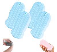 Flair Aura Magic Exfoliating Sponge, Flairaura Exfoliating Sponge, Magic Exfoliatings Bath Sponges, Skin Friendly And Reusable, For Smooth And Glowing Skin (Blue,4pcs)