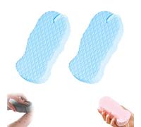 Flair Aura Magic Exfoliating Sponge, Flairaura Exfoliating Sponge, Magic Exfoliatings Bath Sponges, Skin Friendly And Reusable, For Smooth And Glowing Skin (Blue,2pcs)