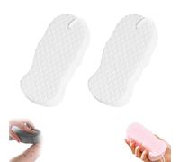 Flair Aura Magic Exfoliating Sponge, Flairaura Exfoliating Sponge, Magic Exfoliatings Bath Sponges, Skin Friendly And Reusable, For Smooth And Glowing Skin (White,2pcs)