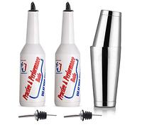 Flair Bottle - Kit de camarero de 5 piezas, 2 botellas Flair, 1 coctelera Boston, práctica y rendimiento (juego de 5 piezas)