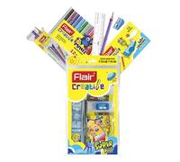 Flair Creative Series Super Smart Kit | Combinación Smart Kit para tus necesidades creativas | Uso para escribir, colorear, dibujar y sombrear | Kit de papelería ideal para regalar | Paquete de 1 kit
