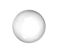 Flair Deco 11012036 - 0232 endstücke Bola para Barra de Cortinas (20 mm de diámetro, Color Blanco de Metal, 2 Unidades)
