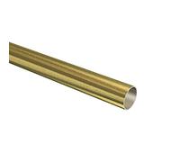 Flair Deco 11091501 - 1295 Tubo de Metal, diámetro 16 mm para Barra de Cortina, 120 cm, Color latón Envejecido