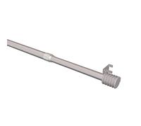 Flair Deco 20101011 - 0433 Barra de sujeción con sujeción y klebep Láminas, 9 mm de diámetro, de Metal, Extensible 40 - 70 cm, Plata Gris