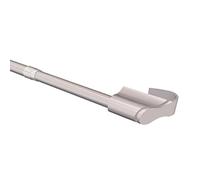 Flair Deco Barras de sujeción con Aspecto Horquillas 9 mm de diámetro, Extensible 55 - 85 cm (4 Unidades), Metal, Plata Gris, 57 x 1.5 x 4.5 cm, 4 Unidades de Medida