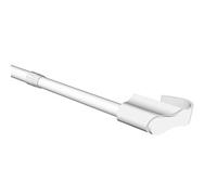 Flair Deco Barras de sujeción con Aspecto Horquillas 9 mm de diámetro, Extensible 55 - 85 cm (4 Unidades), Metal, Color Blanco, 57 x 1.5 x 4.5 cm, 4 Unidades de Medida