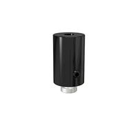 Flair Deco Techo portaequipajes para Interior Unidad de Barra de Cortinas (20 mm de diámetro, Distancia al Techo de Aprox. 2,5 cm (6 Unidades), Metal, Negro, 3.7 x 1.5 x 1.5 cm, 6 Unidades de Medida