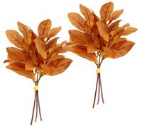 Flair Flower Arbusto de Hojas Artificiales de otoño de 36 cm, Juego de 2 Ramas, Plantas Artificiales, floristería para Ramos, arreglos, Coronas, Ramo de Flores, decoración otoñal, Hojas otoñales