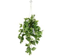 Flair Flower Filete Colgante Artificial con Maceta, Planta Artificial, Guirnalda, Planta Verde, Planta Verde, Planta de Interior, Planta trepadora, Hiedra, Hiedra, Maceta, Flor Artificial, Philo
