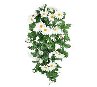 Flair Flower Guirnalda Colgante de Margaritas Artificiales, Planta Colgante, Flor Artificial, Margarita, Margarita, Planta Artificial, Planta Colgante, decoración de Pared