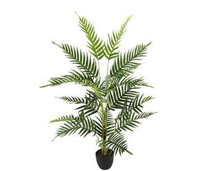 Flair Flower Planta Artificial Areca Árbol de Frutos de Oro, dispsis Lutescens Palmwedel Grandes Plantas Tropicales de habitación, Madagascar Palme, Flores Artificiales, Verde, 110 cm