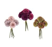 Flair Flower Ramo de Dalia Artificial Decorativo, Flor Artificial, Flor de Seda, Flor de otoño, Pieza Central, Ramo de Boda, Ramo, floristería, decoración de otoño, dalias, Aprox. 23 x 14 x 14 cm