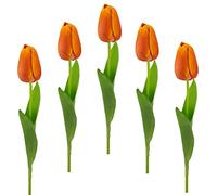 Flair Flower Tulipanes Artificiales, de Tacto Real, decoración de Primavera, decoración de Pascua, Flores de Seda, 021030OR