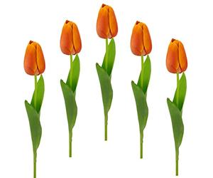 Flair Flower Tulipanes Artificiales, de Tacto Real, decoración de Primavera, decoración de Pascua, Flores de Seda, 021030OR