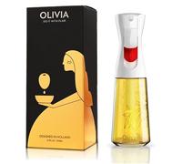 FLAIROSOL OLIVIA Pulverizador de Aceite para Cocinar, Pulverizador de Aceite de Oliva de Vidrio de 200 ml, Botella Pulverizadora de Aceite Continua con Control de Porciones, Barbacoa (Hojas Doradas)