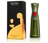 FLAIROSOL OLIVIA Pulverizador de Aceite para Cocinar, Pulverizador de Aceite de Oliva de Vidrio de 200 ml, Botella Pulverizadora de Aceite Continua con Control de Porciones, Barbacoa (Botella Verde)