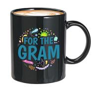 Flairy Land Microbiologist - Taza de café de 325 ml, color negro, para el gramo, bioteconólogos, laboratorios, patologías, bioquímica, científico, bacterias, microbios