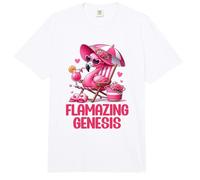 Flamazing Genesis Pink Flamingo Tropical Beach Trip Mujer Comfort Colors Adult Heavyweight T-Shirt