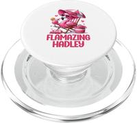 Flamazing Hadley Pink Flamingo Tropical Beach Trip Mujer PopSockets PopGrip para MagSafe