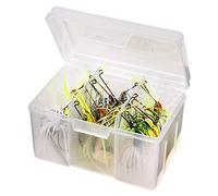 Flambeau Tackle Spinnerbait Box Cajas de Aparejos, Unisex, Transparente, 6 7/16 x 4 5/8 x 4 1/8 Inch