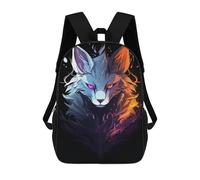 Flame And Ice Fantasy Beast 17inch Mochila Escolar Impresa En 3D Para Niños, Mochila Escolar Informal De Moda, Mochilas De Viaje Para Niños Y Estudiantes.