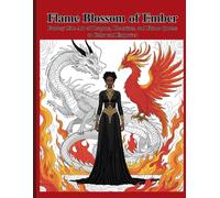 Flame Blossom of Ember: Fantasy Line Art of Dragons, Phoenixes, and Flame Queens to Color and Empower