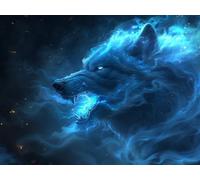 Flame Diamond Painting, Animal DIY Diamond Painting Adultos, 5D Manualidades Adultos, Dibujos con Diamantes Kits, DIY Punto de Cruz Cuadro Diamantes Kits, Verano Decoracion Hogar, 120x90cm Y-3648