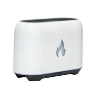 Flame Diffuser, 3D Flame Desk Humidifier Home Air Diffuser, Cool Mist 150ml USB Powered Aromatherapy Machine with 7 Colors Light for Room Decor, Bedroom, and Office