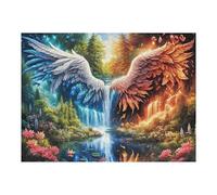 Flame Fénix del Cielo Estrellado Puzzle 500 Piezas Obra De Arte 3D Splendid Celestial Critters Rompecabezas para Hombres Y Mujeres Desafío Intelectual Estera Portátil DIY Moderno 500 PCS